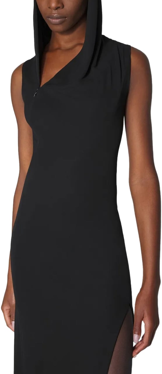 MUGLER Hooded Robe Black Zwart