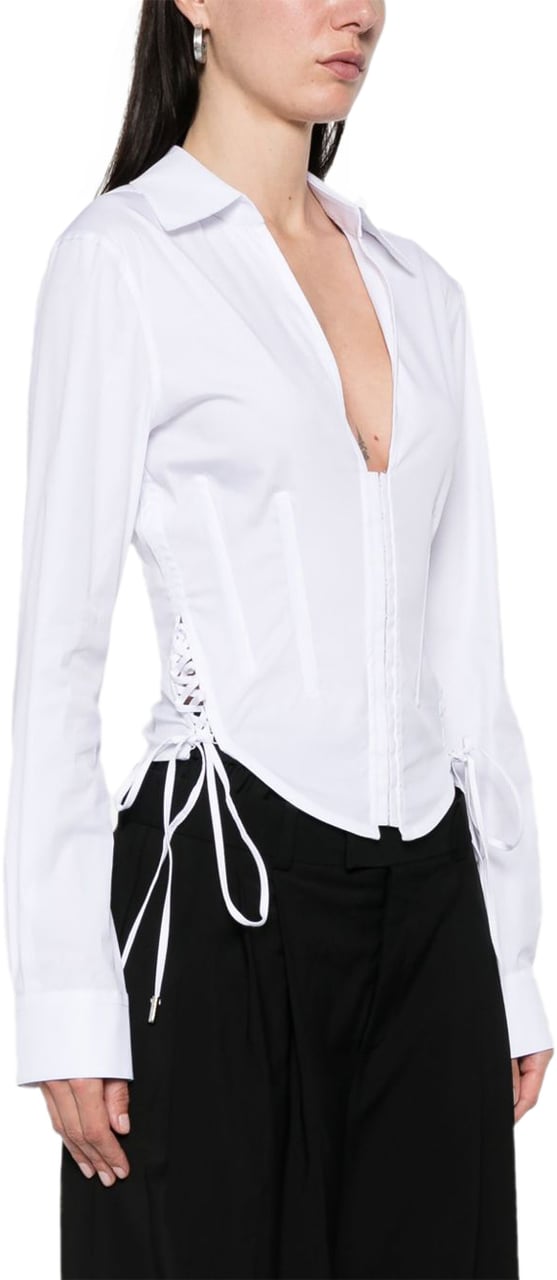 MUGLER Top White Wit
