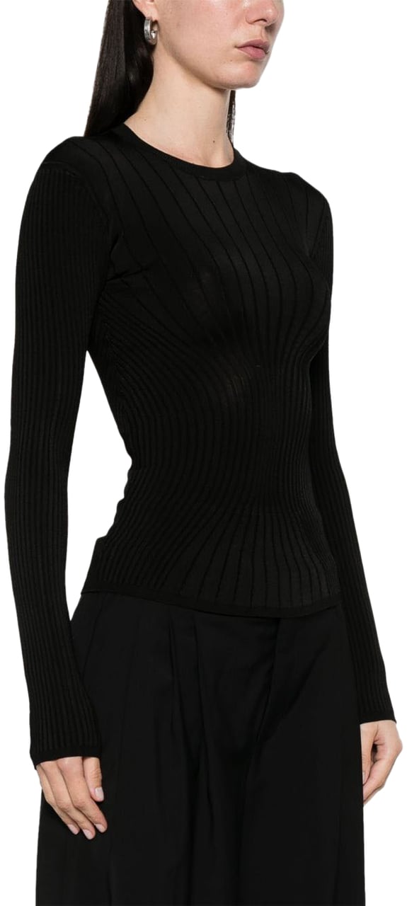 MUGLER Top Black Zwart