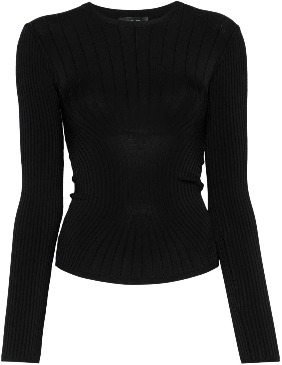 MUGLER Top Black Zwart