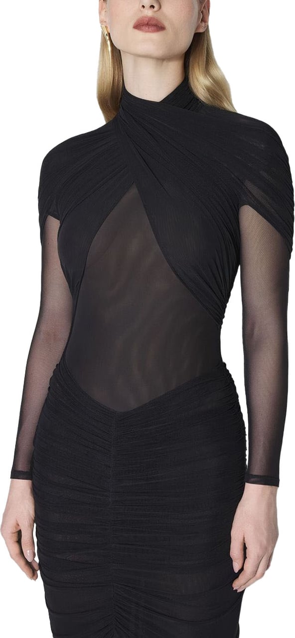 MUGLER Top Black Zwart