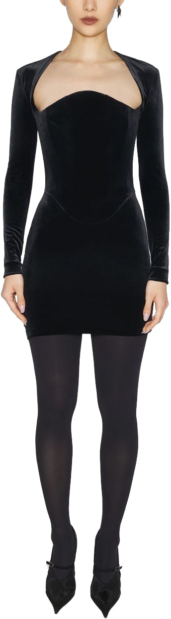 MUGLER Dresses Black Zwart