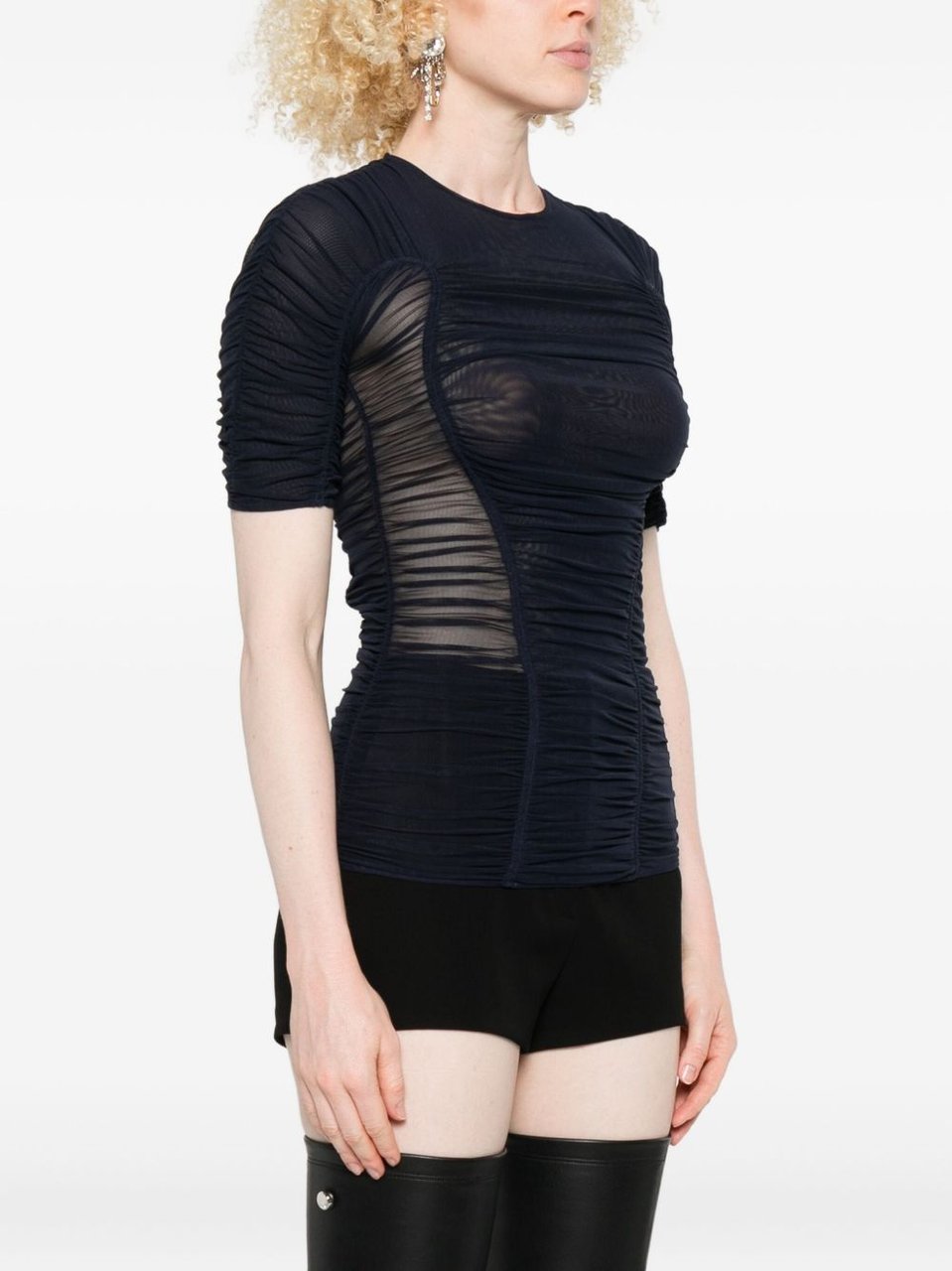 MUGLER Top Ink Navy