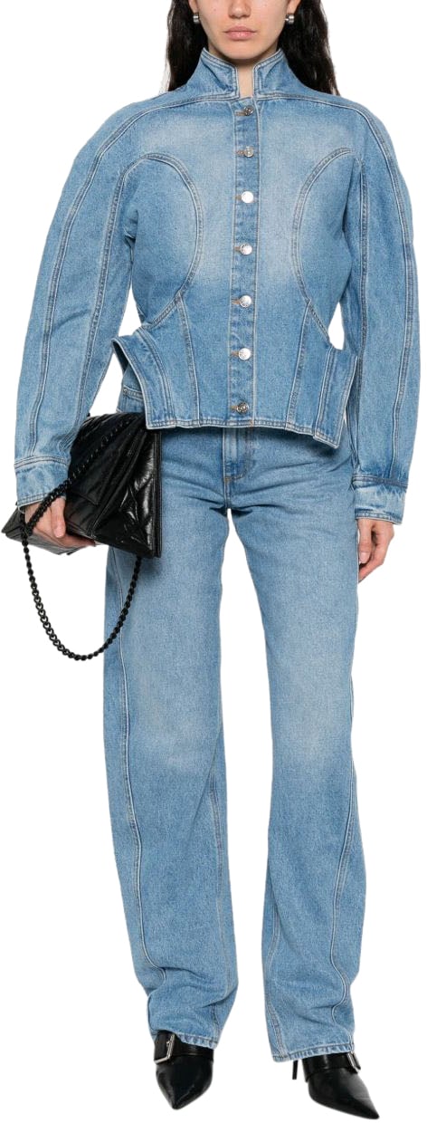 MUGLER Jackets Denim Blauw