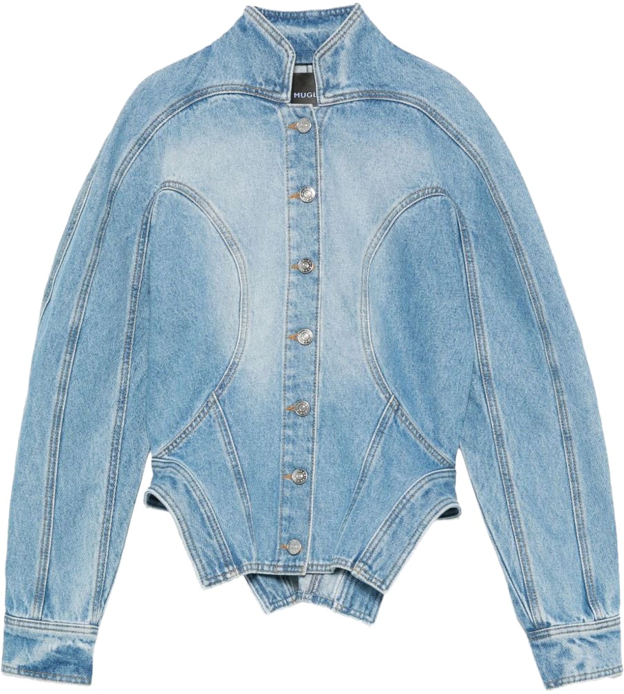 MUGLER Jackets Denim Blauw