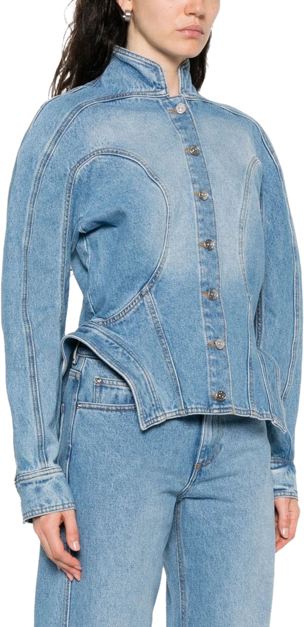 MUGLER Jackets Denim Blauw