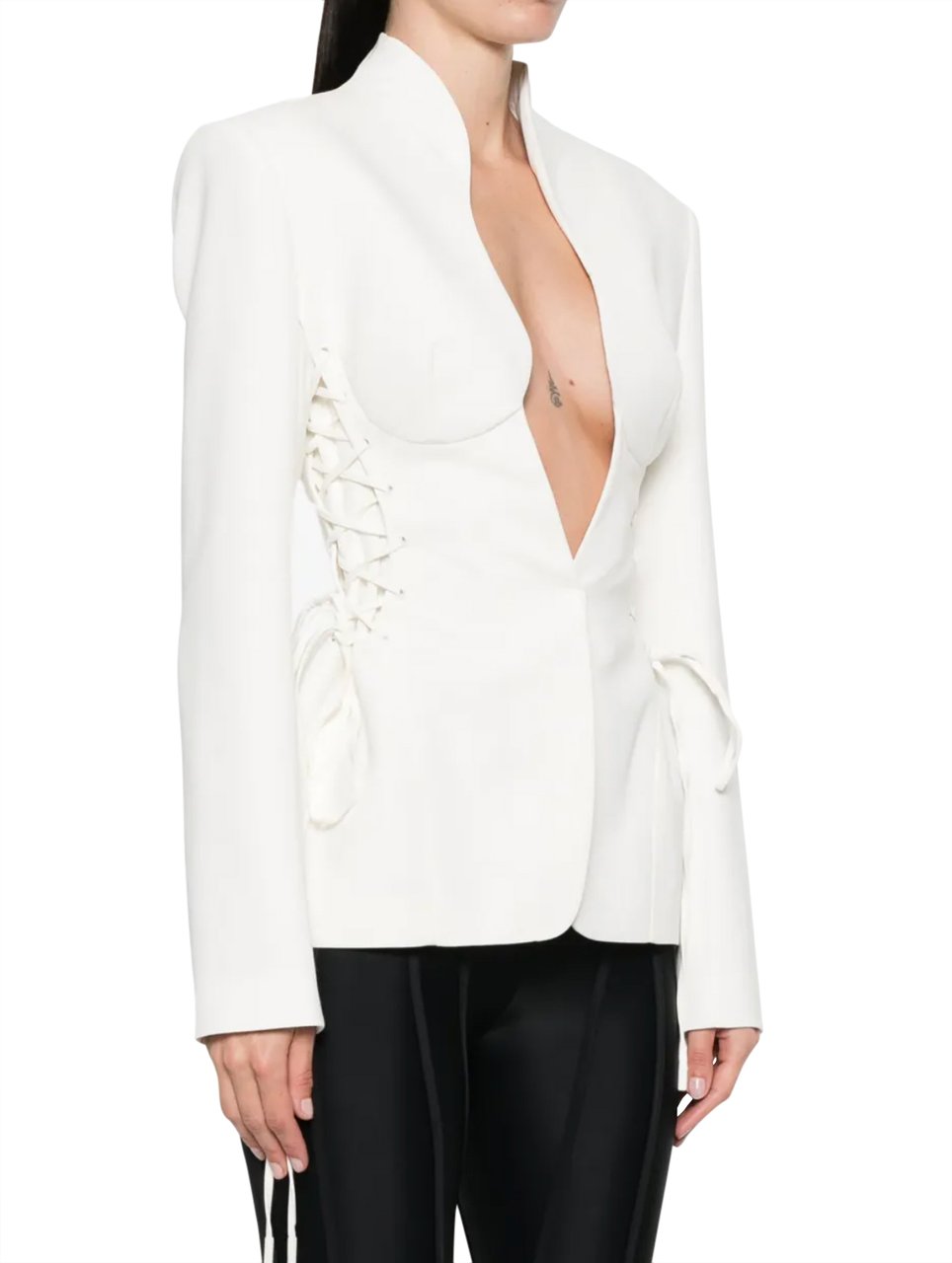 MUGLER Laced Jacket Snow Wit