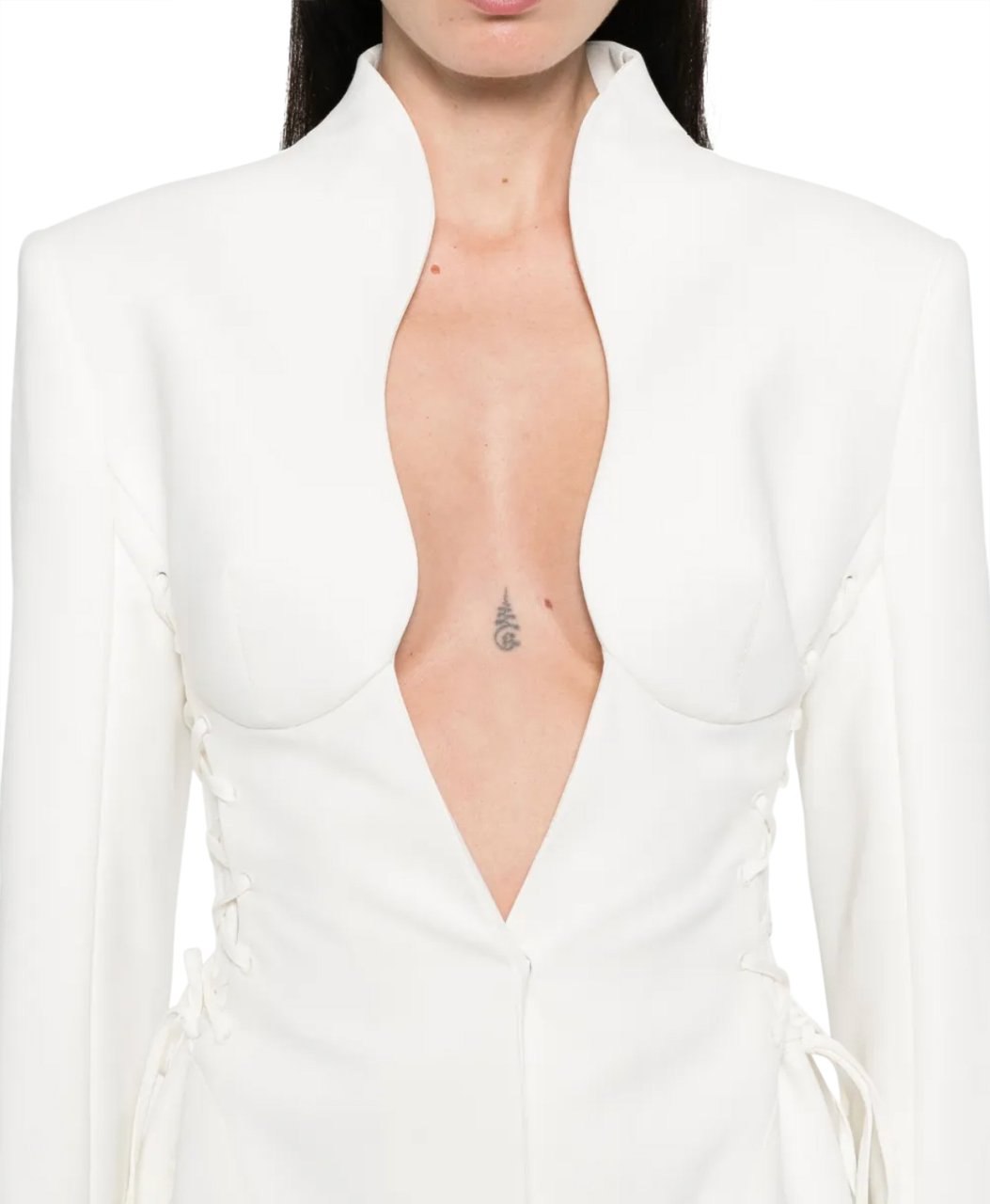 MUGLER Laced Jacket Snow Wit