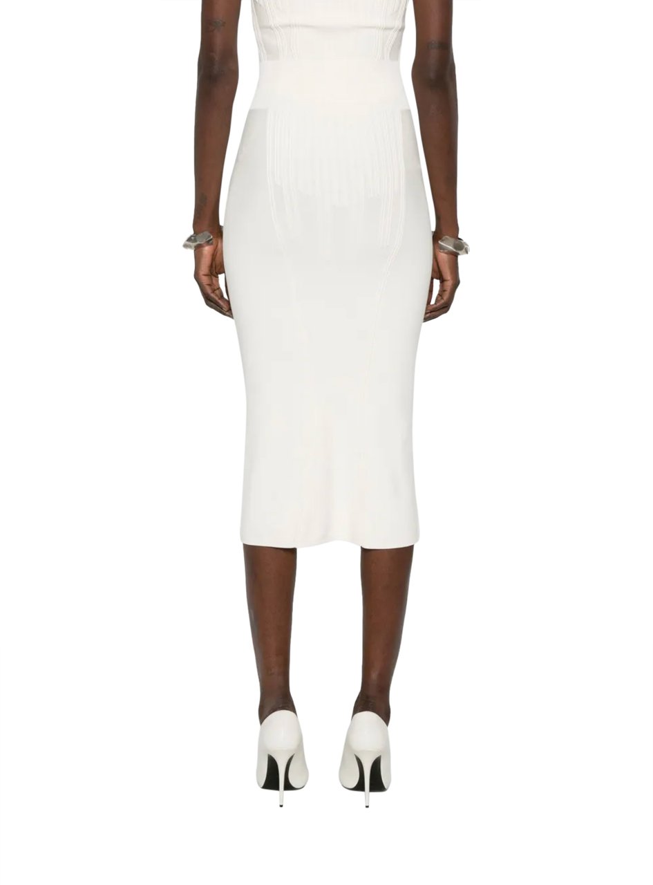 MUGLER Skirt Off White Wit