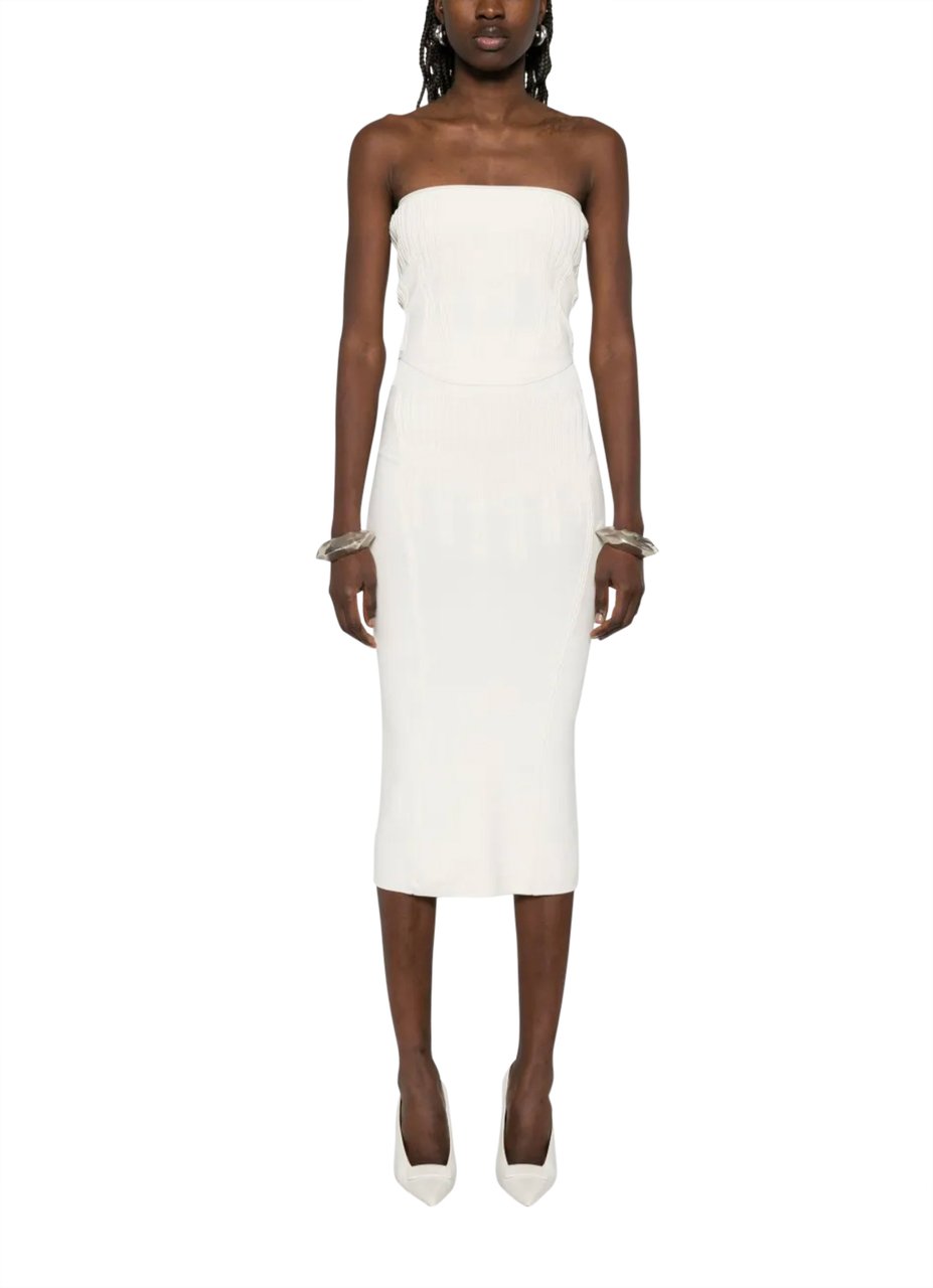 MUGLER Skirt Off White Wit