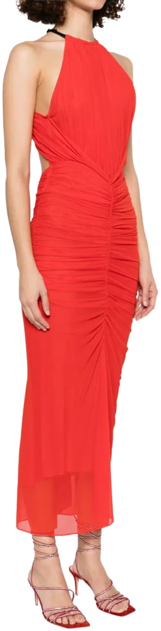 MUGLER Dress Coquelicot Rood