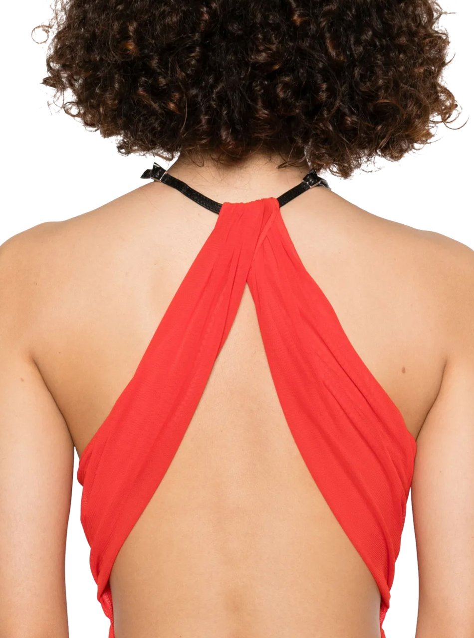 MUGLER Dress Coquelicot Rood