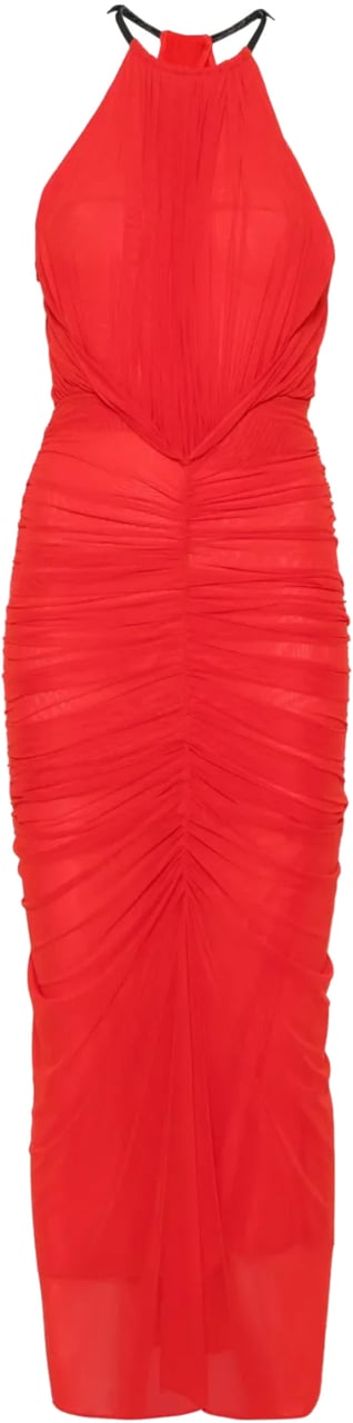MUGLER Dress Coquelicot Rood