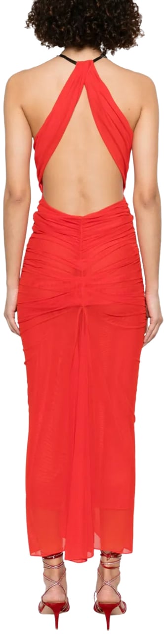 MUGLER Dress Coquelicot Rood