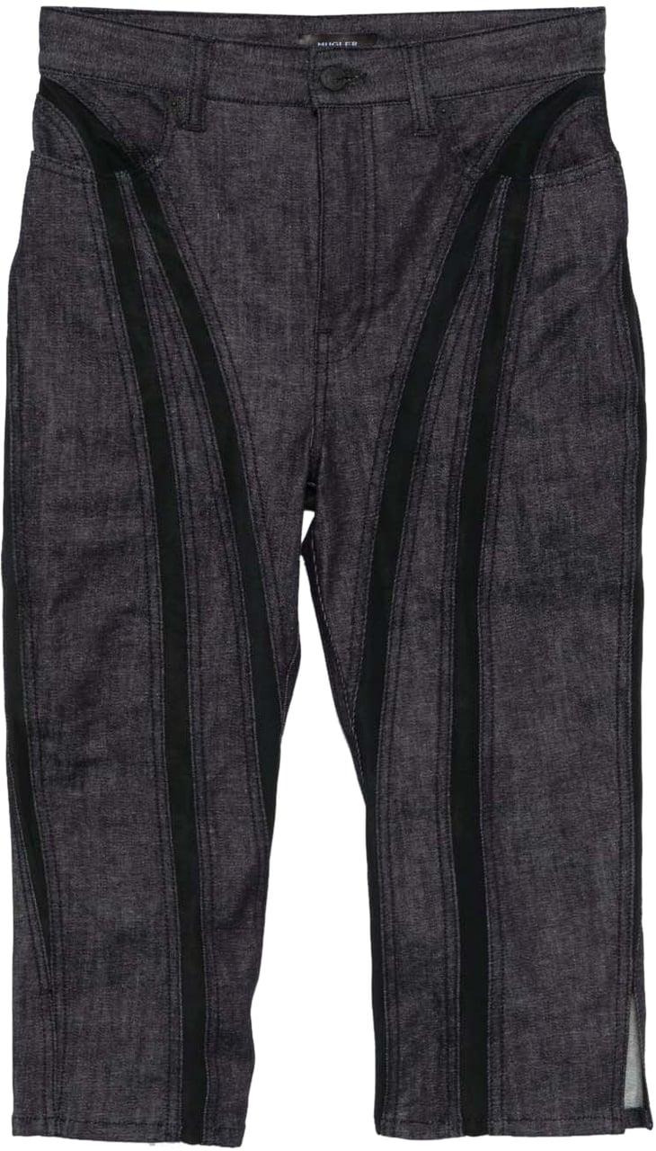 MUGLER Trousers Raw Blueblack Divers