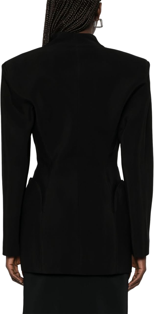 MUGLER Tailored Black Jacket Zwart