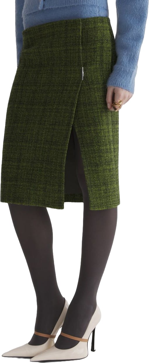 MUGLER Skirts Black Donkergroen