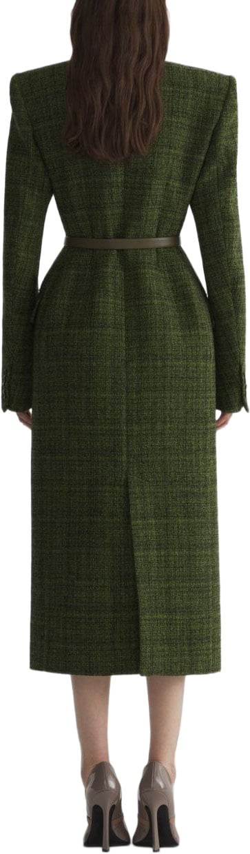 MUGLER Coats Green Donkergroen