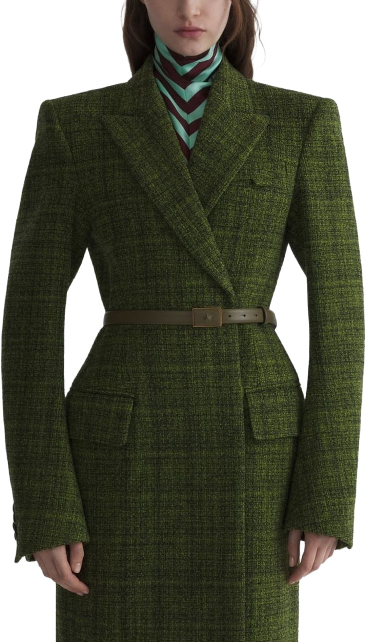 MUGLER Coats Green Donkergroen