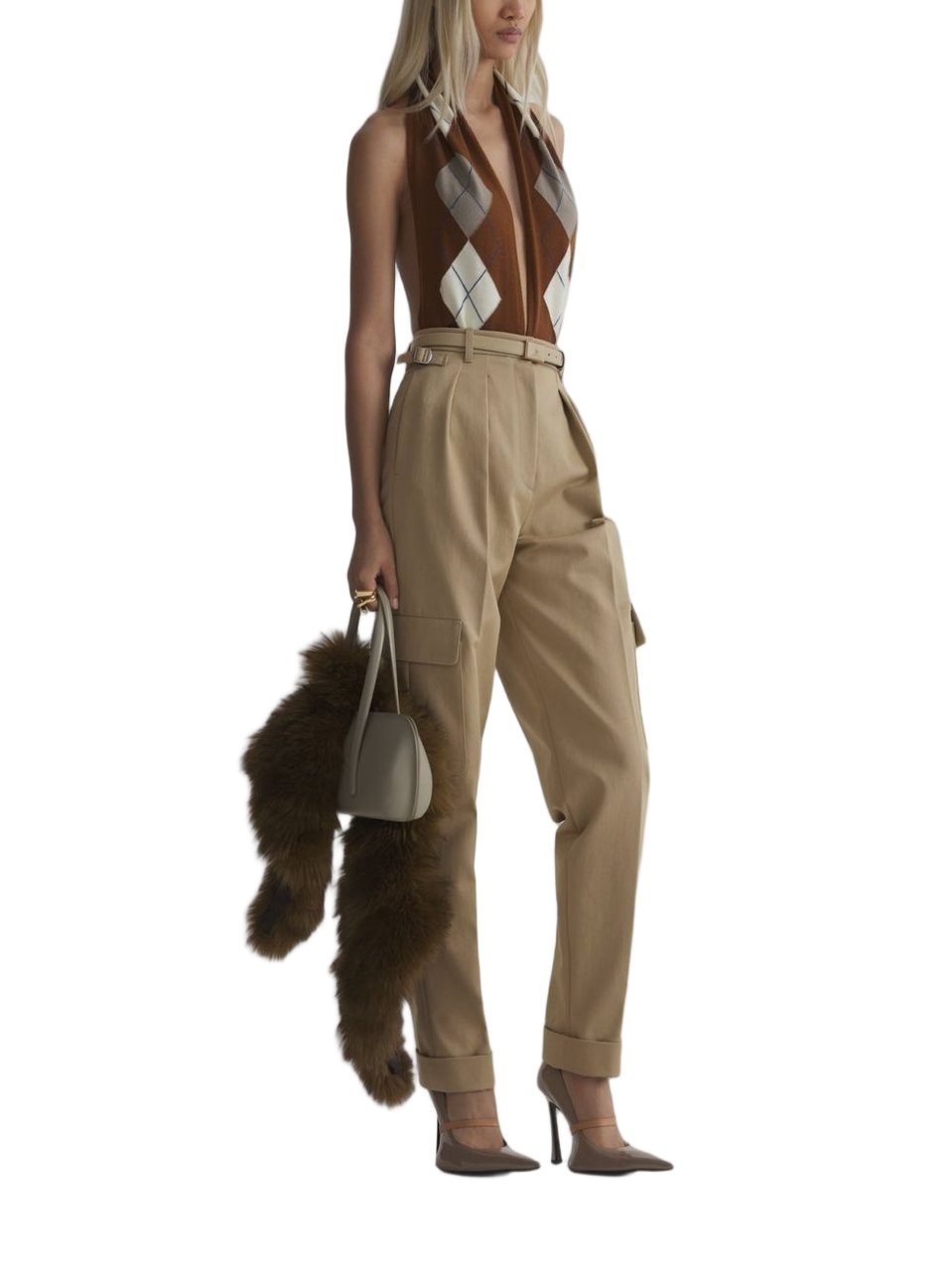 MUGLER Trousers Beige Beige