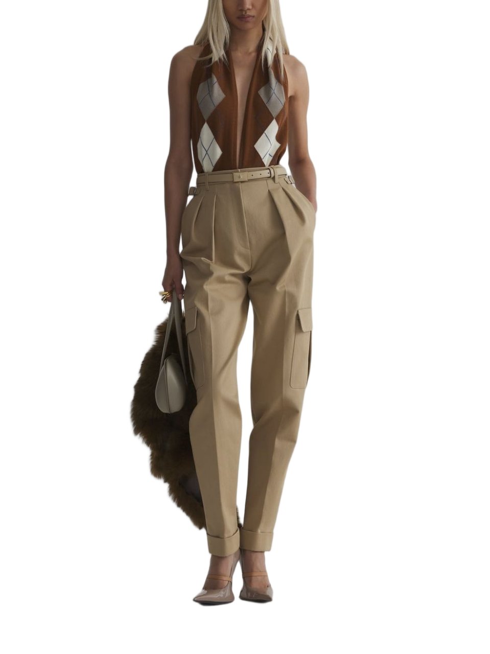 MUGLER Trousers Beige Beige