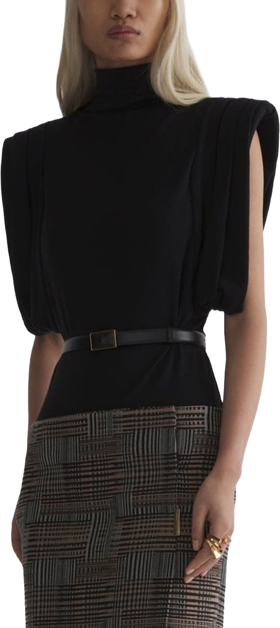 MUGLER Top Black Zwart