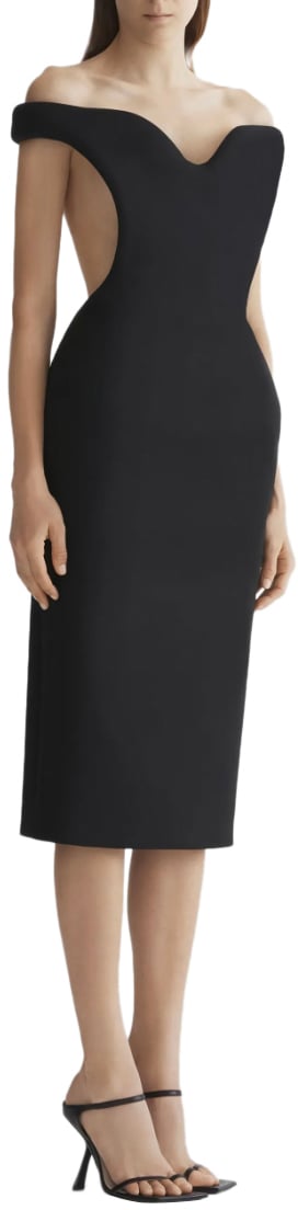 MUGLER Ro1818 Dress Black Zwart
