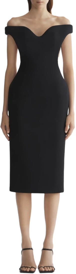 MUGLER Ro1818 Dress Black Zwart