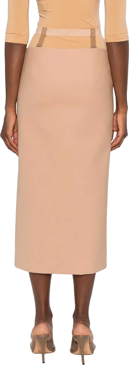 MUGLER Ju0598 Skirt Tan Roze