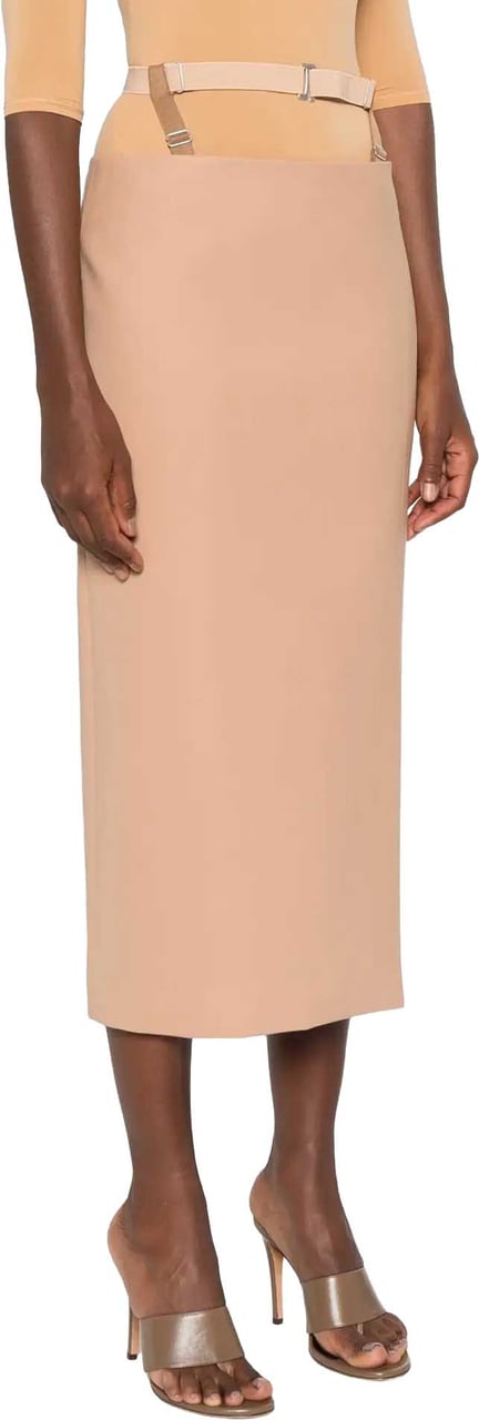 MUGLER Ju0598 Skirt Tan Roze