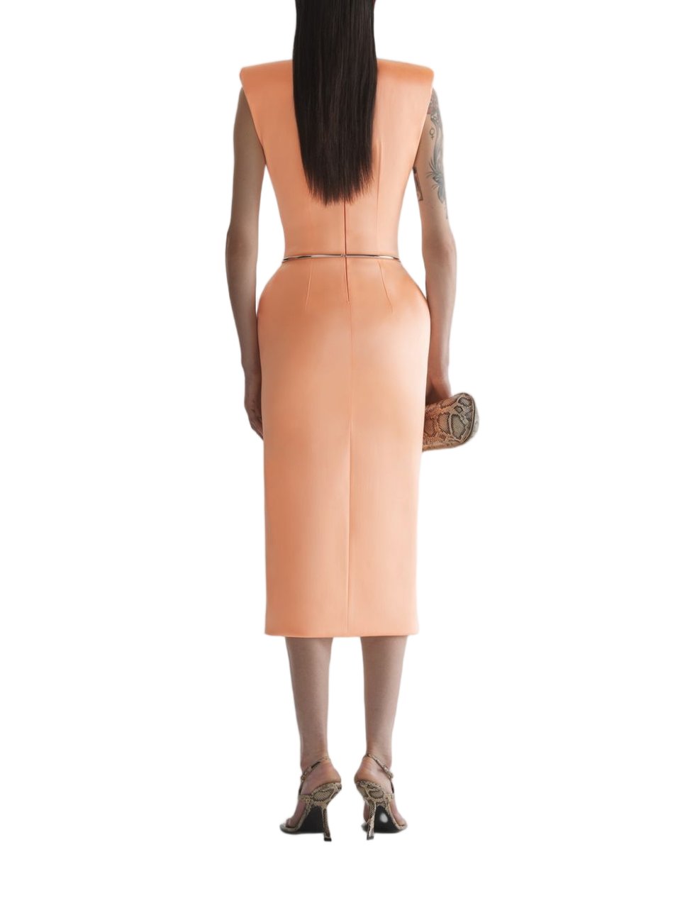 MUGLER Dresses Peach Oranje