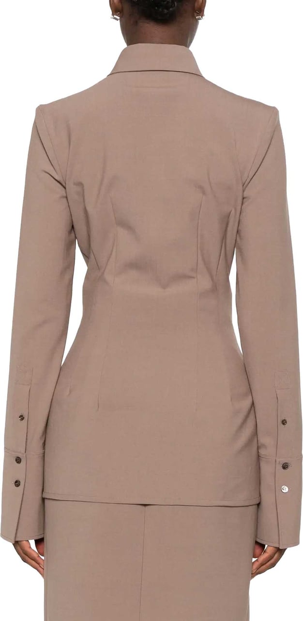 MUGLER To0866 Top Dark Taupe Bruin