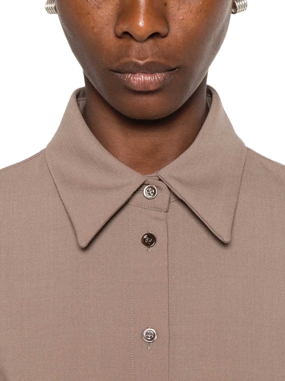 MUGLER To0866 Top Dark Taupe Bruin