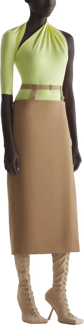 MUGLER To0881 Top Pale Acid Lime Geel