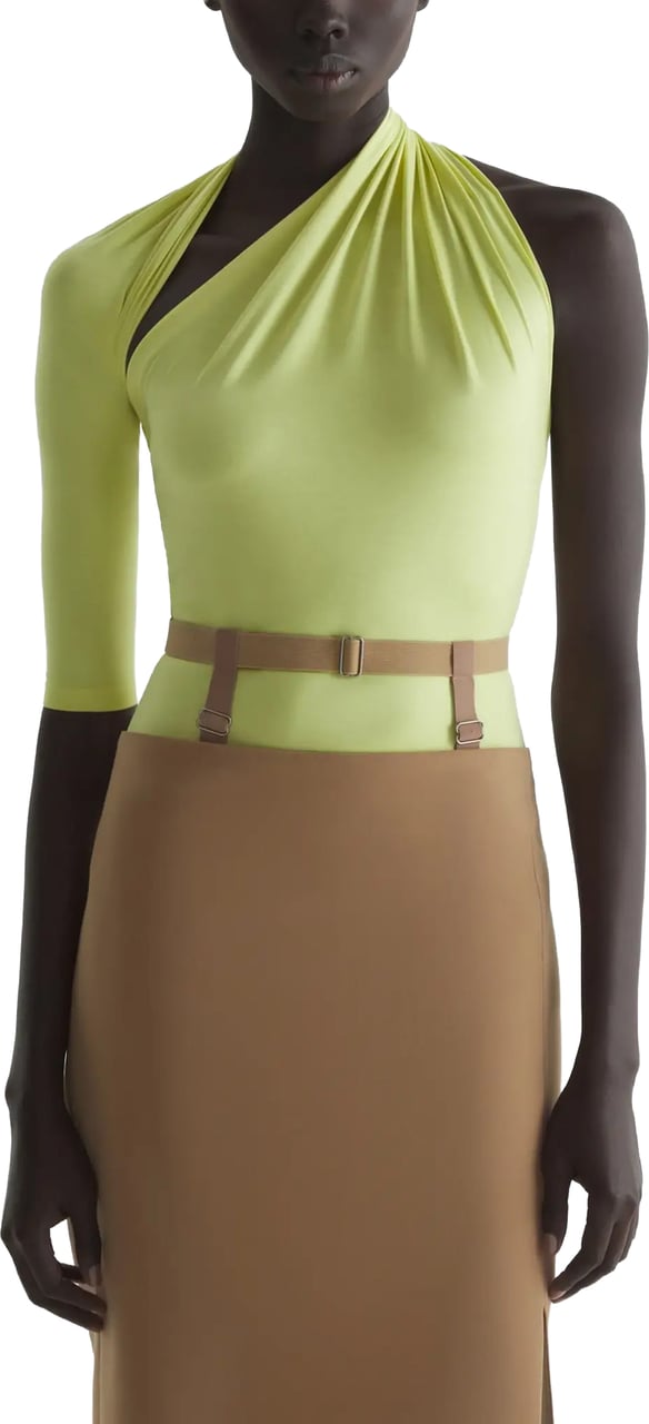 MUGLER To0881 Top Pale Acid Lime Geel
