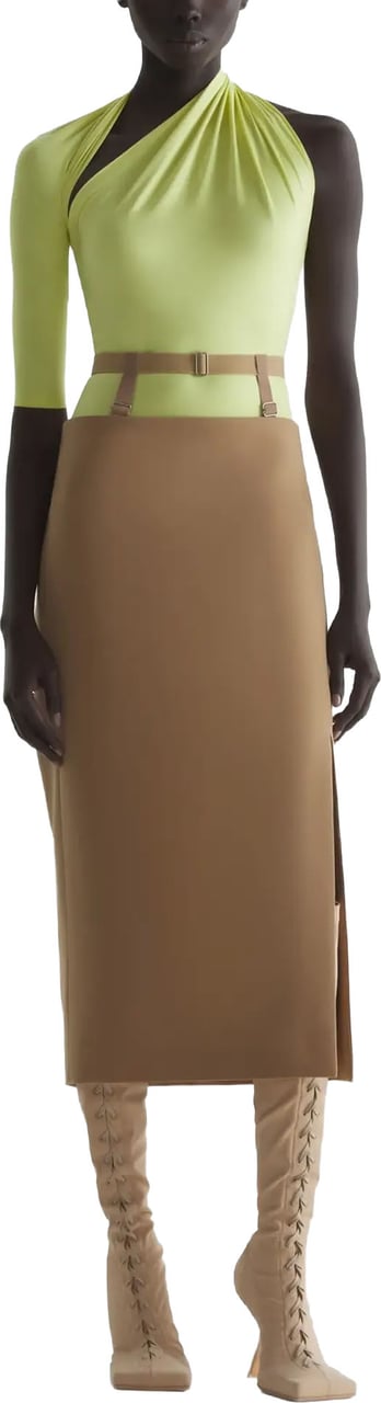 MUGLER To0881 Top Pale Acid Lime Geel
