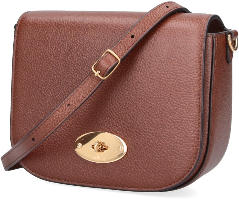 Mulberry Brown Darley Mini Postmans Lock Bag Bruin