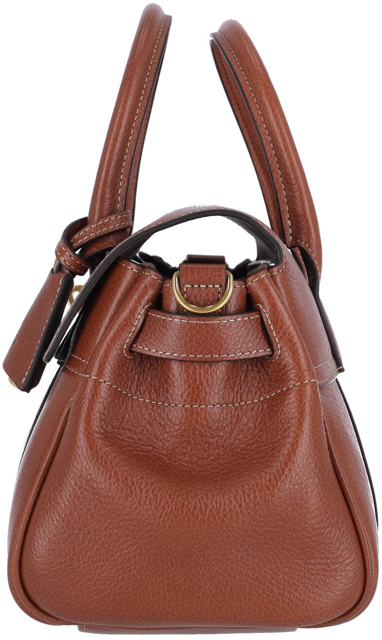 Mulberry Brown Bayswater Satchel Grain Leather Bag Bruin