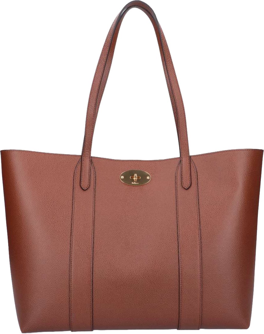 Mulberry Brown Bayswater Grain Leather Tote Bag Bruin