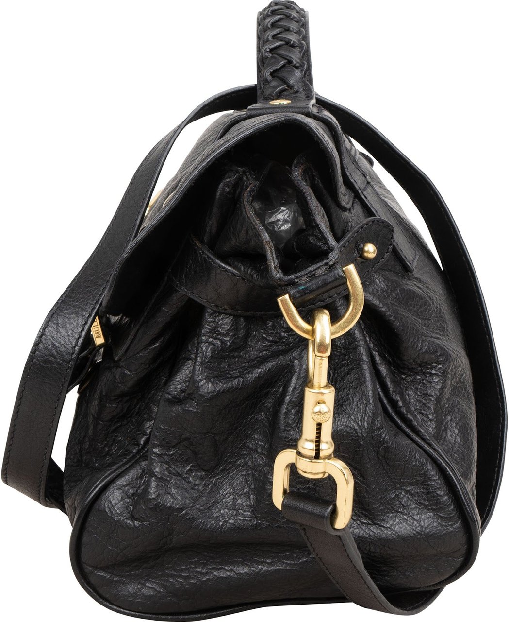 Mulberry Soft Buffalo Leather Alexa Satchel Crossbody Handbag Beige