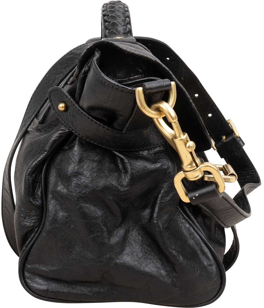 Mulberry Soft Buffalo Leather Alexa Satchel Crossbody Handbag Beige