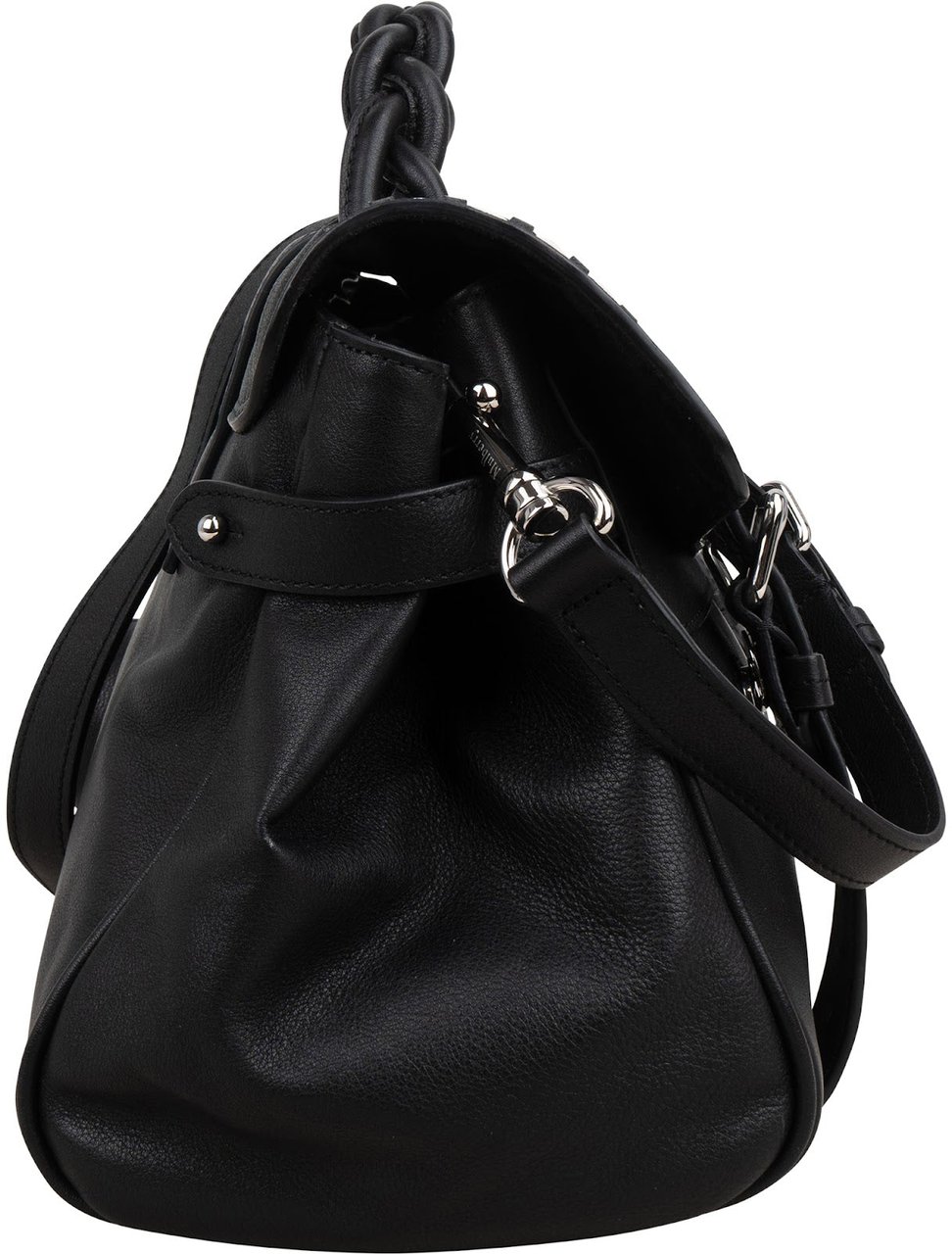 Mulberry Leather Whipstitch Alexa Satchel Handbag Beige
