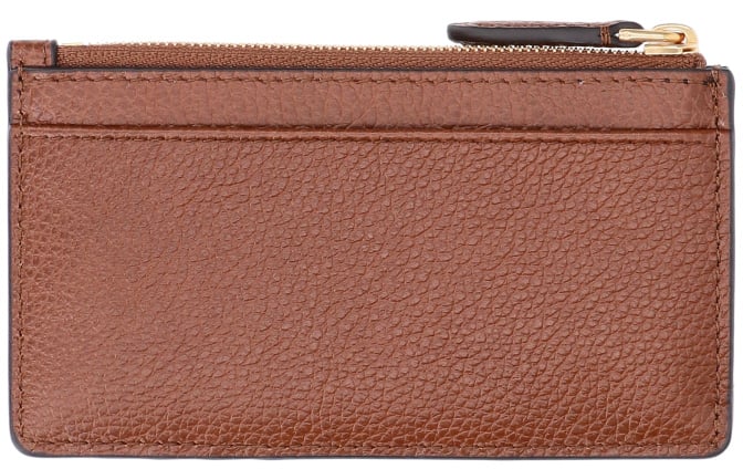 Mulberry Brown Continental Calf Leather Card Case Bruin