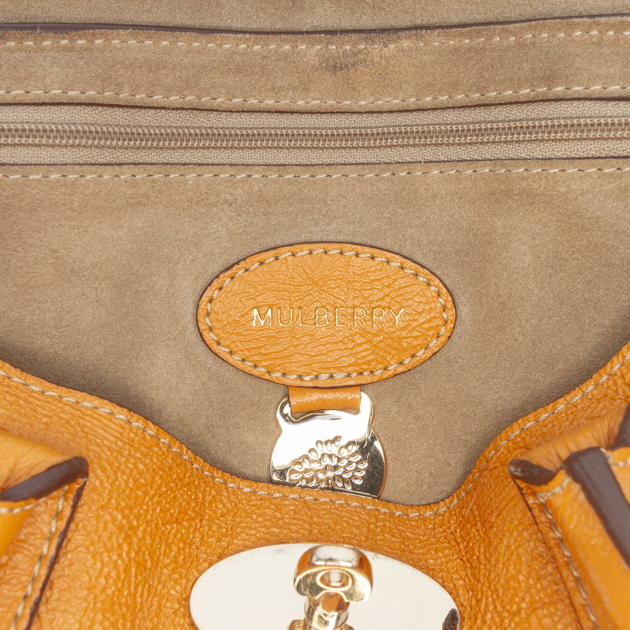 Mulberry Small Leather Bayswater Satchel Bruin