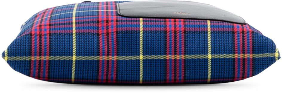 Mulberry Plaid Canvas Tote Blauw