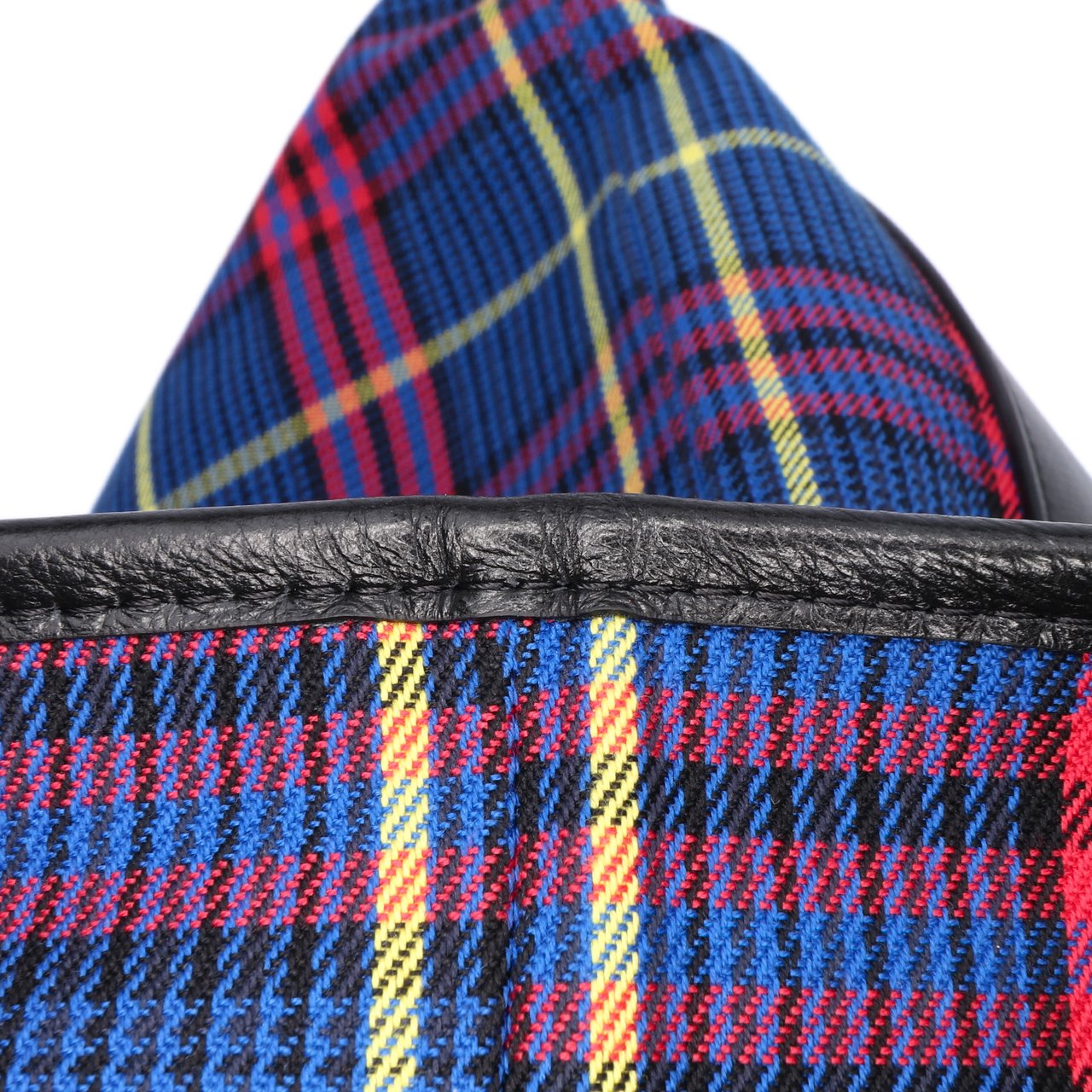 Mulberry Plaid Canvas Tote Blauw