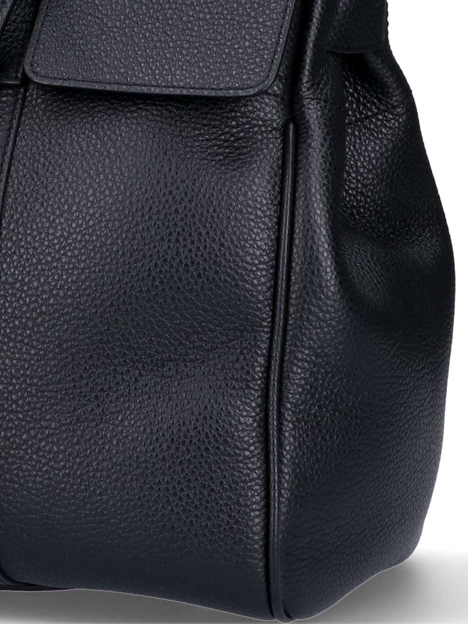 Mulberry Black Bayswater Grain Leather Tote Bag Zwart