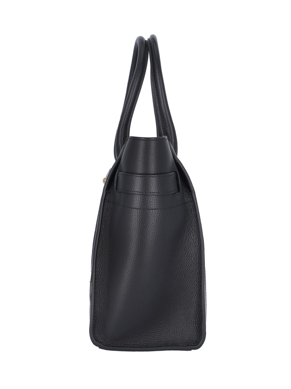 Mulberry Black Bayswater Hammered Leather Shoulder Bag Zwart