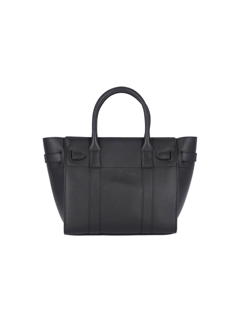 Mulberry Black Bayswater Hammered Leather Shoulder Bag Zwart