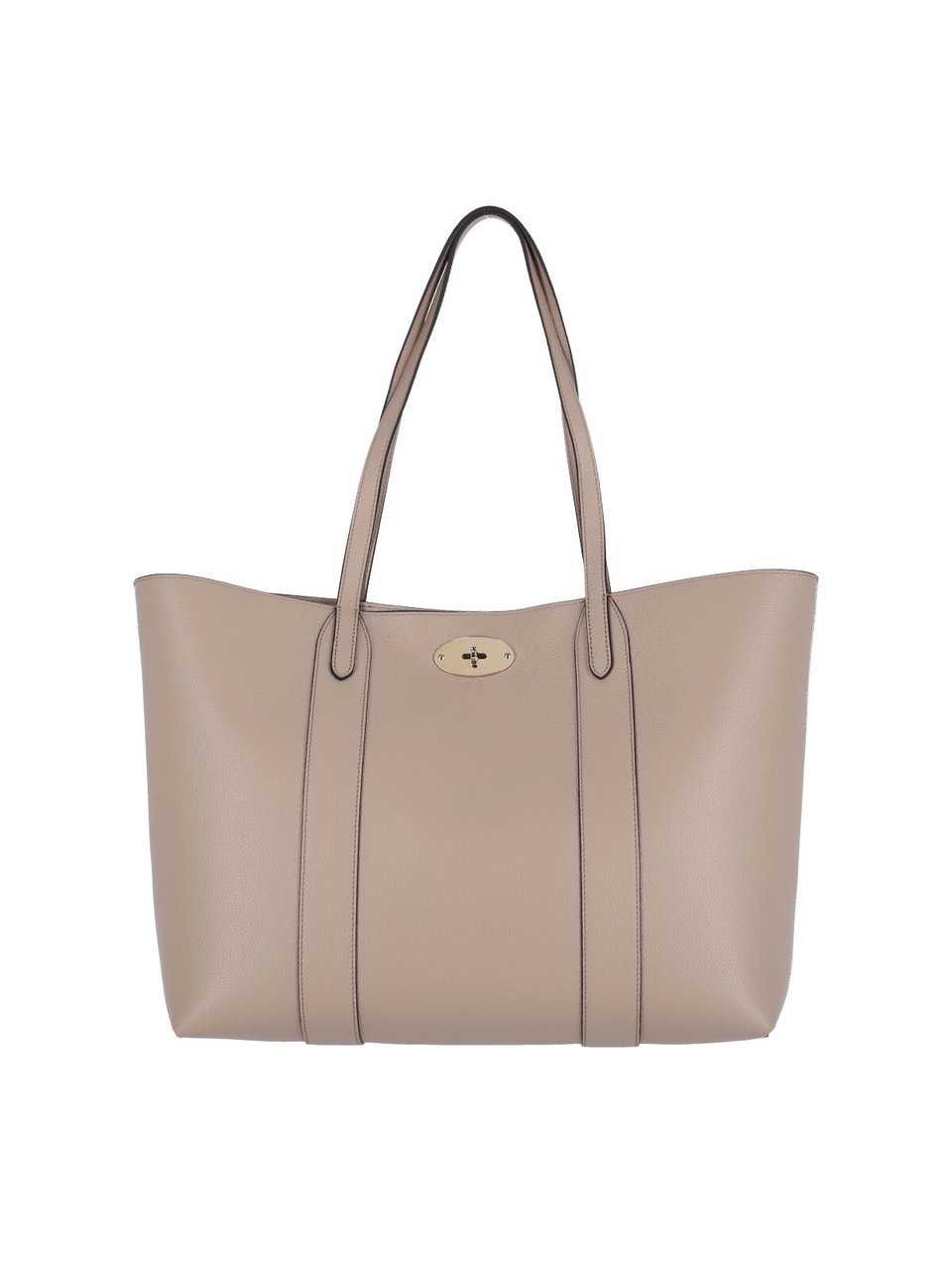 Mulberry Taupe Bayswater Hammered Leather Tote Bag Neutraal
